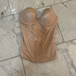 Tan corset top